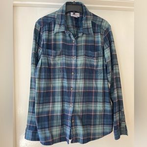 Carhartt Long Sleeve flannel Button front shirt Size XL